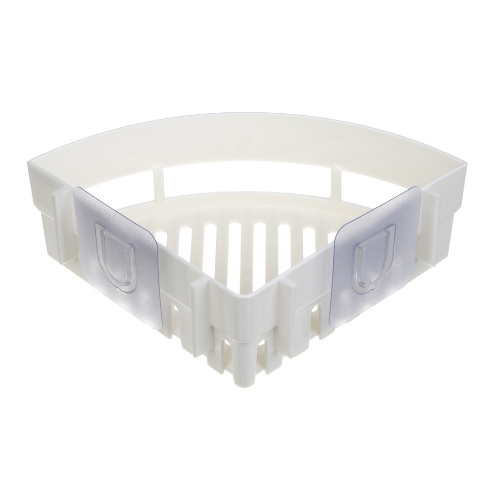 VETTA Classic Полка настенная угловая (малая), пластик, 25x17,5x7 см, молочный, арт.№ 478-279