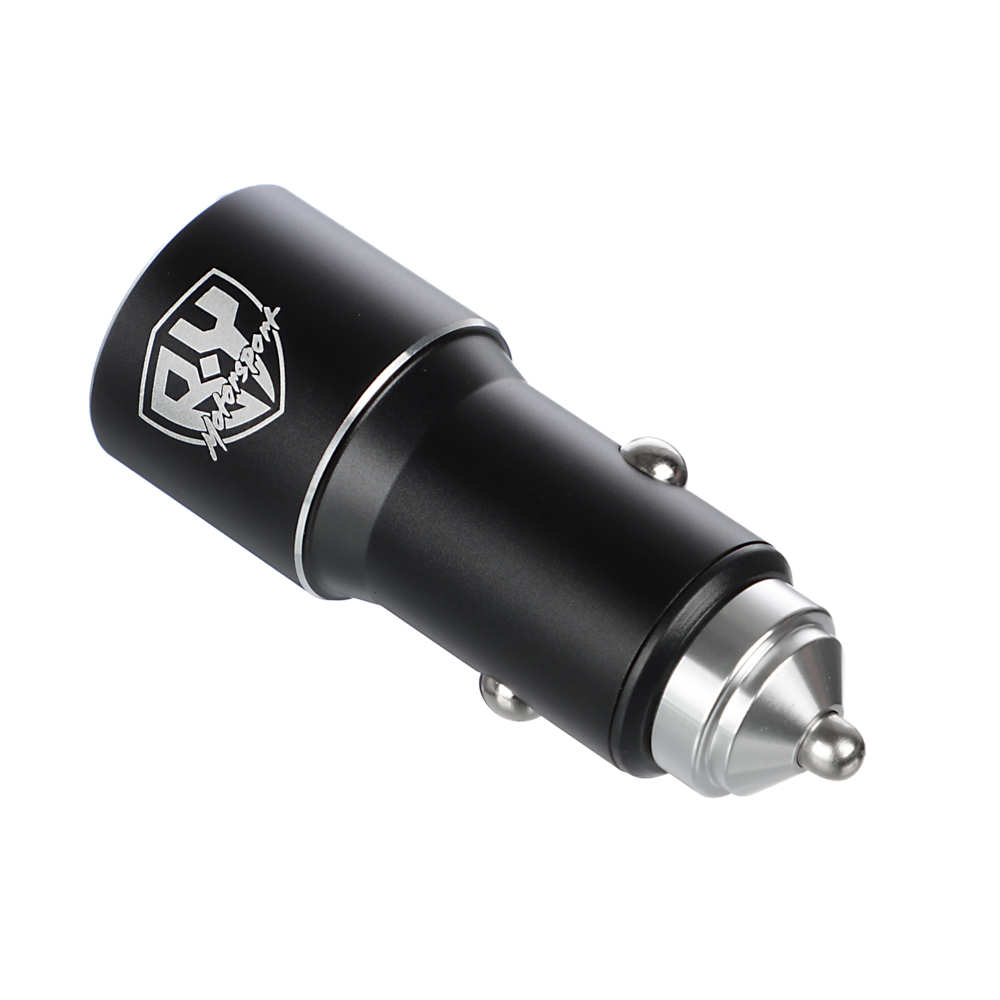 Автомобильное зарядное устройство BY Motorsport, Type-C/USB, 3А, 12В, Быстрая зарядка QC3.0, металл, арт.№ 738-029