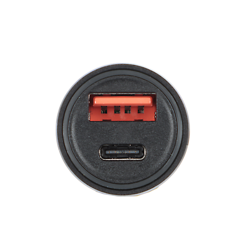 Автомобильное зарядное устройство BY Motorsport, Type-C/USB, 3А, 12В, Быстрая зарядка QC3.0, металл, арт.№ 738-029