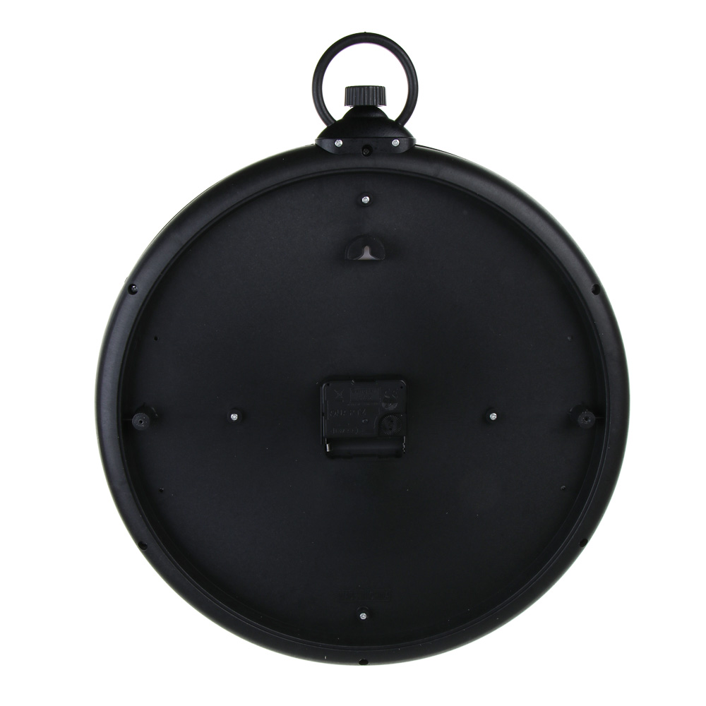 LADECOR CHRONO Часы настенные, круглые, 35,8x42,4x5 см, пластик, цвет черный, арт.№ 581-625
