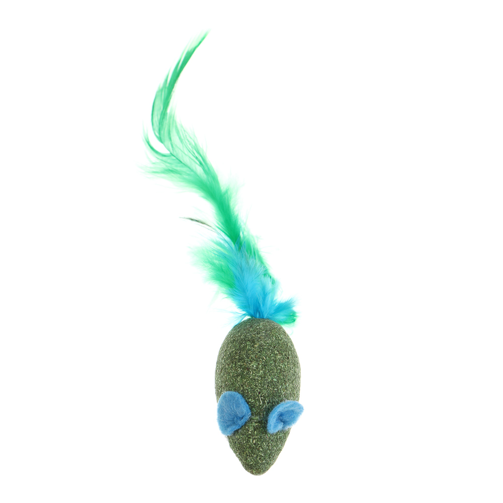 VETTA Игрушка для домашних животных, мята, перо, 4,5х2,5 см, арт.№ 273-274