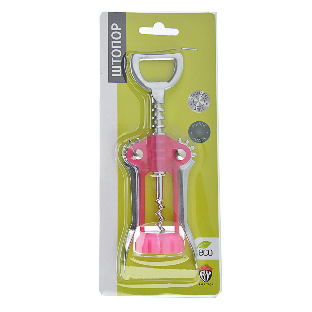 Штопор 15х5,5см, нерж.сталь, полипропилен, арт.№ 884-097