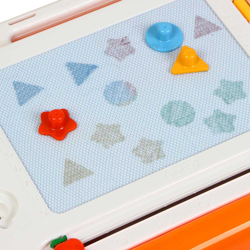 ИГРОЛЕНД Столик-планшет развивающий, звук, 2xАА, пластик, 43,5x32,7x34см, арт.№ 272-728