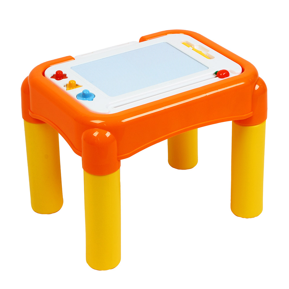 ИГРОЛЕНД Столик-планшет развивающий, звук, 2xАА, пластик, 43,5x32,7x34см, арт.№ 272-728