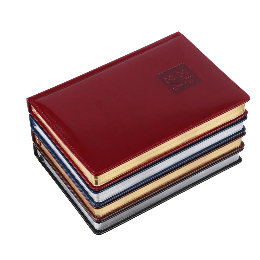 Ежедневник на 2024 "ПРЕСТИЖ" А5, 352 стр., тв.обл.с поролоном, иск.кожа, цв.срез, тонир.блок, 4 цв., арт.№ 572-138