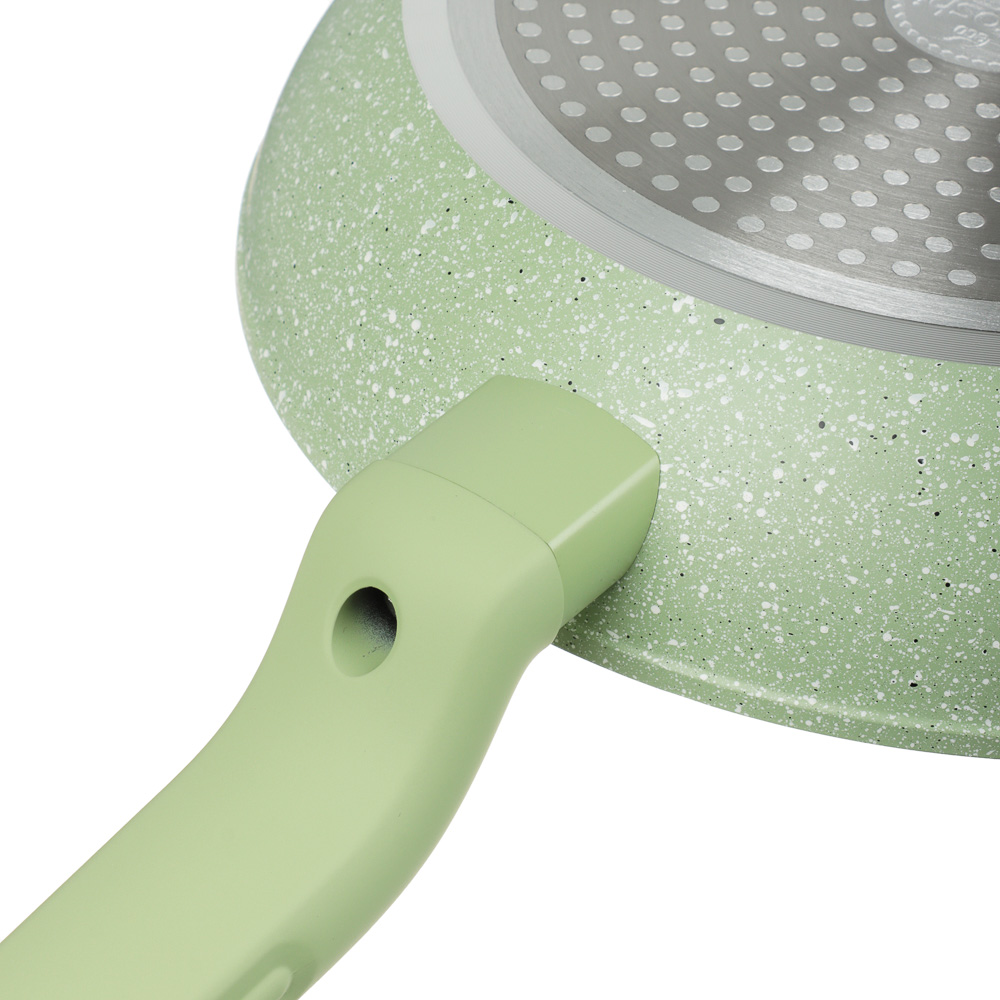 SATOSHI Эмери Сковорода литая d=24см, антипригарное покрытие мрамор, индукция, 3 цвета, арт.№ 846-741