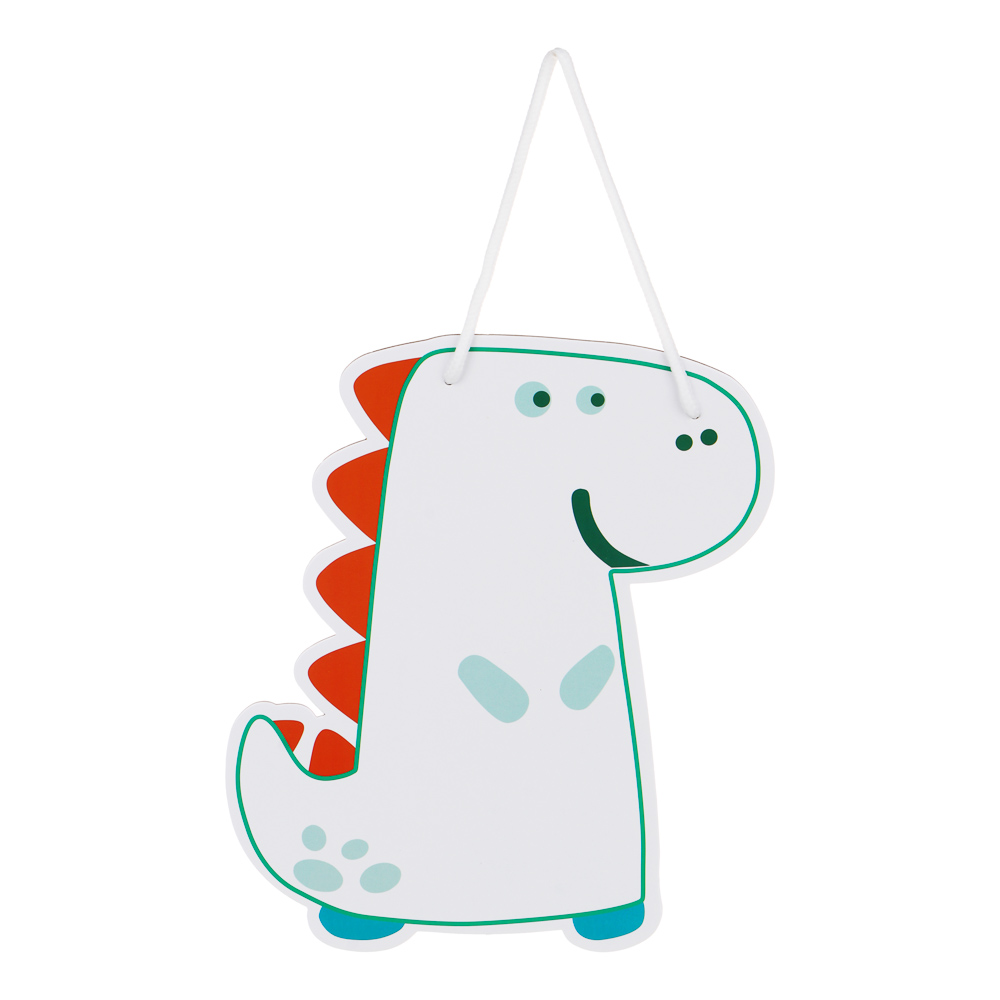 ЯЩЕРЫ Доска маркерная фигурная, в форме ящера, 28,5х25 см, с ручкой, картон, арт.№ 524-230