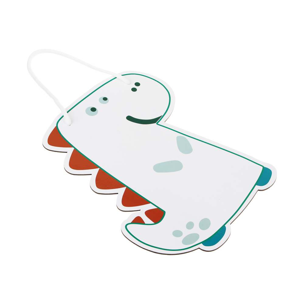 ЯЩЕРЫ Доска маркерная фигурная, в форме ящера, 28,5х25 см, с ручкой, картон, арт.№ 524-230