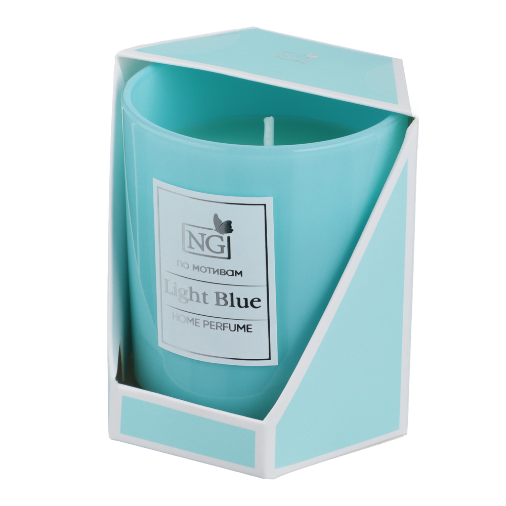 NEW GALAXY Ароматизированная свеча Home perfume 140гр. Light Blue, арт.№ 778-225