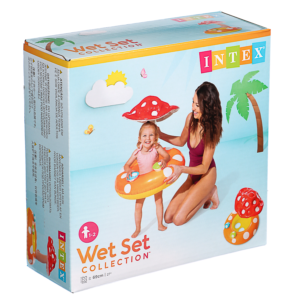 INTEX Лодочка для детей Мухомор, 1-2 года, 69x64x61 см, 56574, арт.№ 056-001