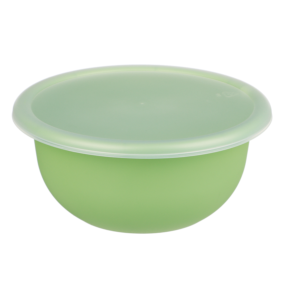 Миска Modena 1,2л с крышкой, пластик, 2 цвета, арт.№ 861-490