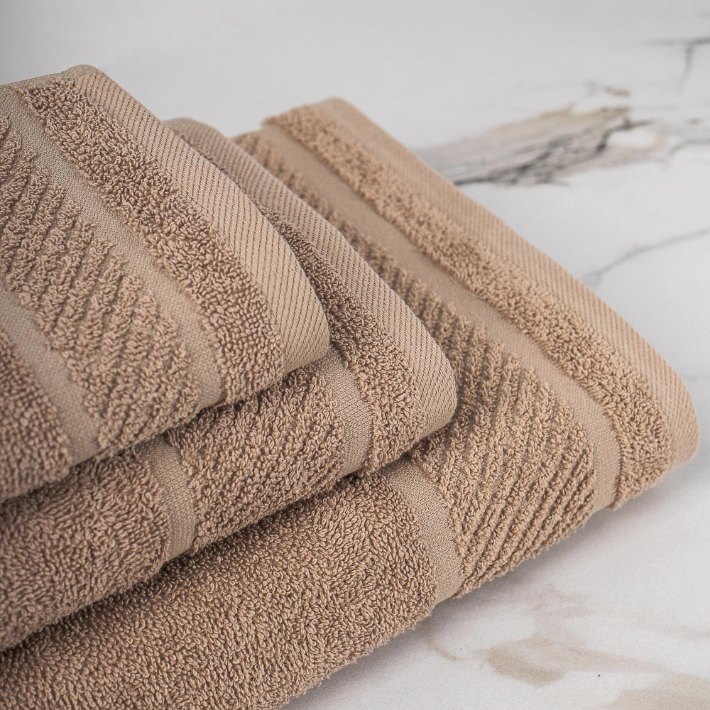 PROVANCE Виана Полотенце махровое, 100% хлопок, 70х130см, темно-бежевый, арт.№ 484-075