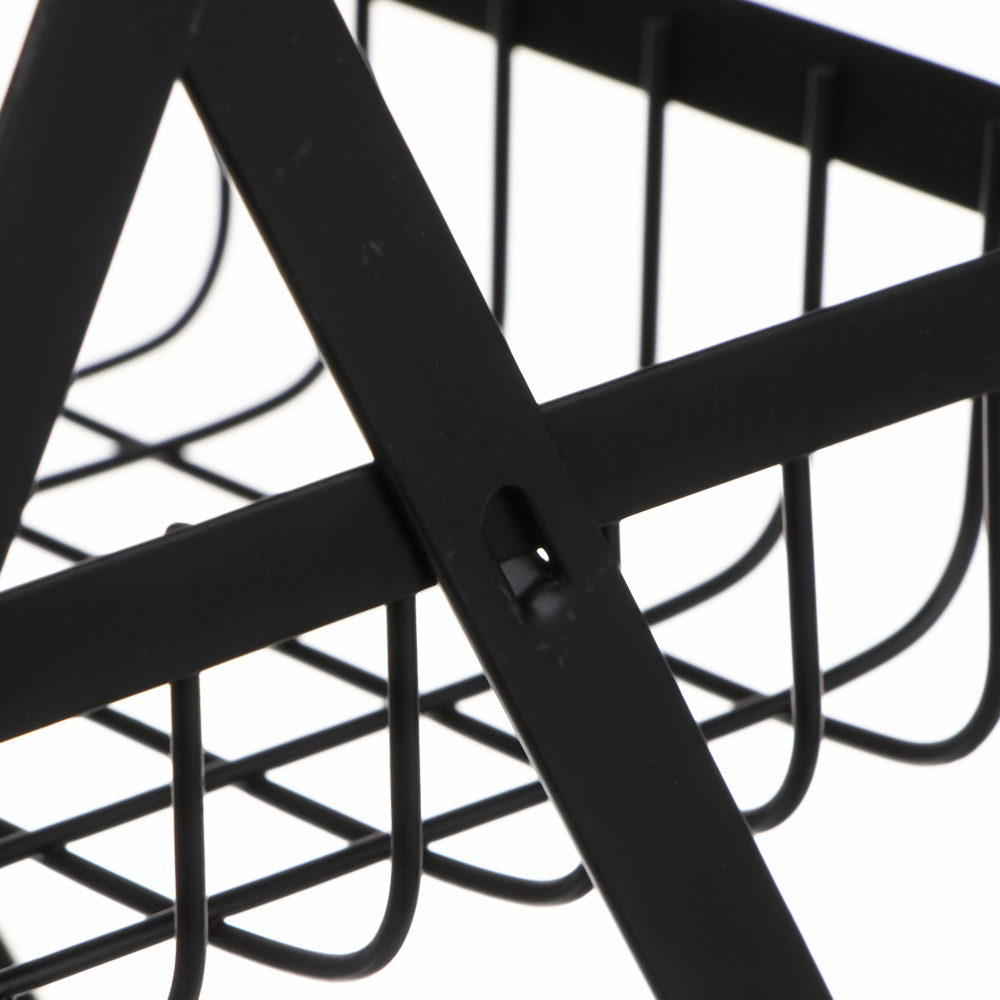 Корзина для фруктов двухярусная тм SATOSHI, 22x14x25 см, углеродистая сталь, арт.№ 827-133