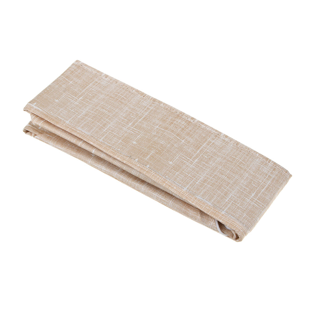 Кофр для мелочей тм VETTA ЛЁН, полиэстер, 30х30х10см, бежевый, арт.№ 457-645