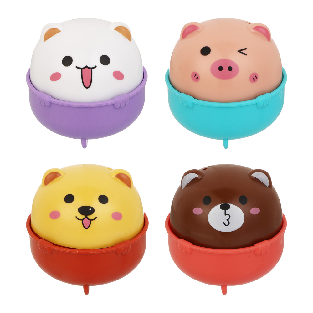 Игрушка для малышей в виде животных, инерция, PP ,6,6x6x6,6см, 4 дизайна, арт.№ 262-562