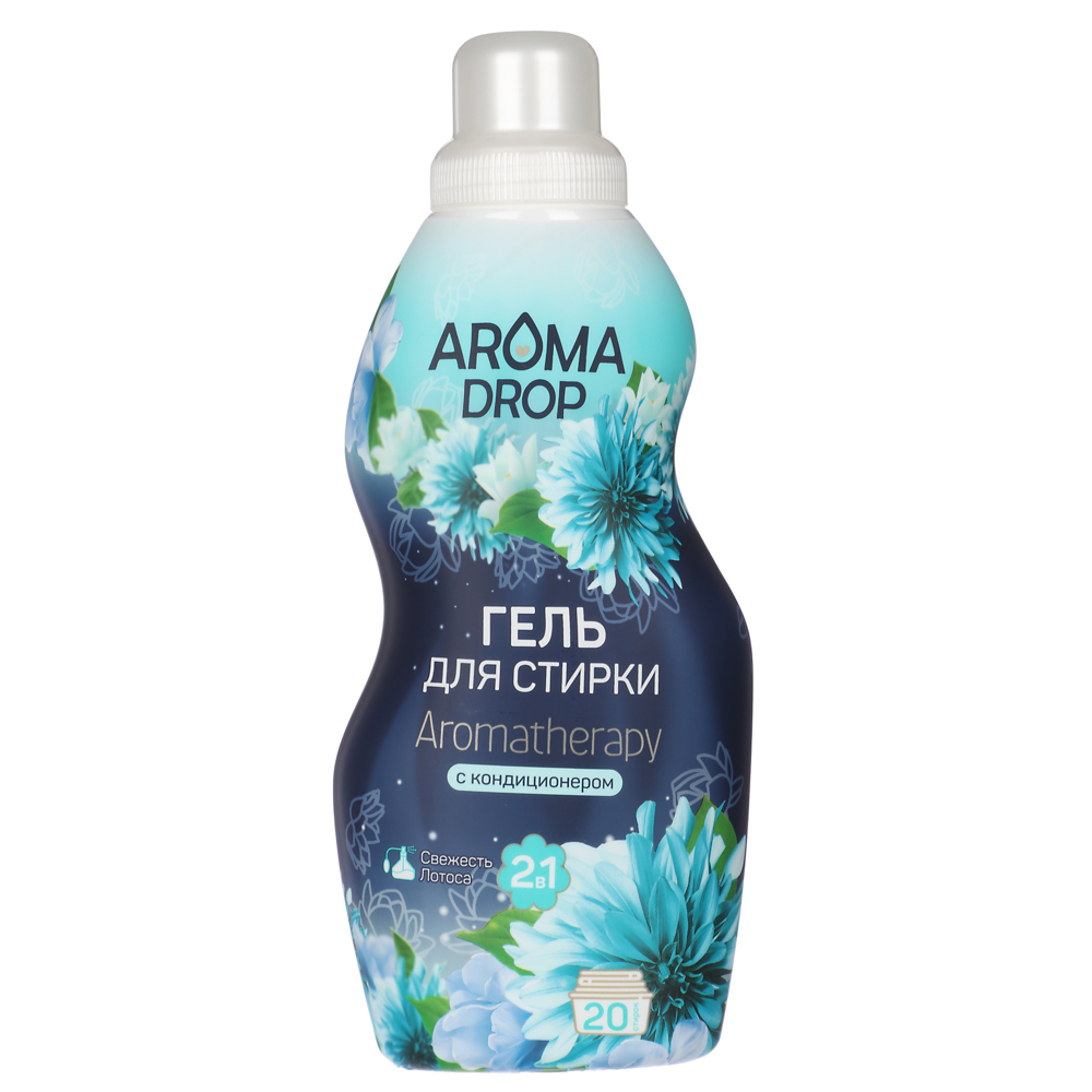 Гель для стирки AROMA DROP 2в1 Aromatherapy Свежесть лотоса, п/б, 1000г, арт.№ 958-142