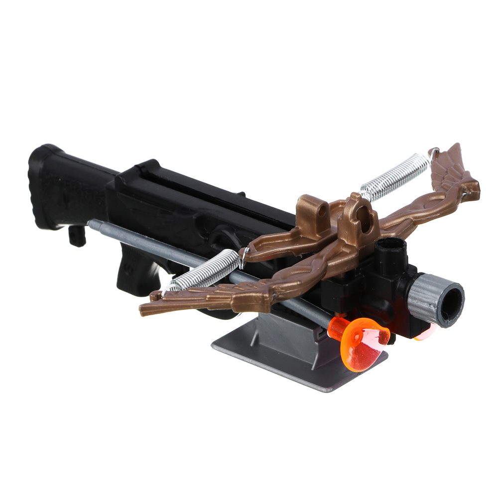 ИГРОЛЕНД Мини-арбалет на пружинах "Точный выстрел", 2 стрелы с присосками, PP, 14х5х18 см, 2 диз, арт.№ 261-769