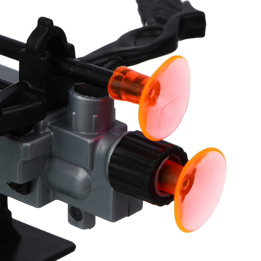 ИГРОЛЕНД Мини-арбалет на пружинах "Точный выстрел", 2 стрелы с присосками, PP, 14х5х18 см, 2 диз, арт.№ 261-769