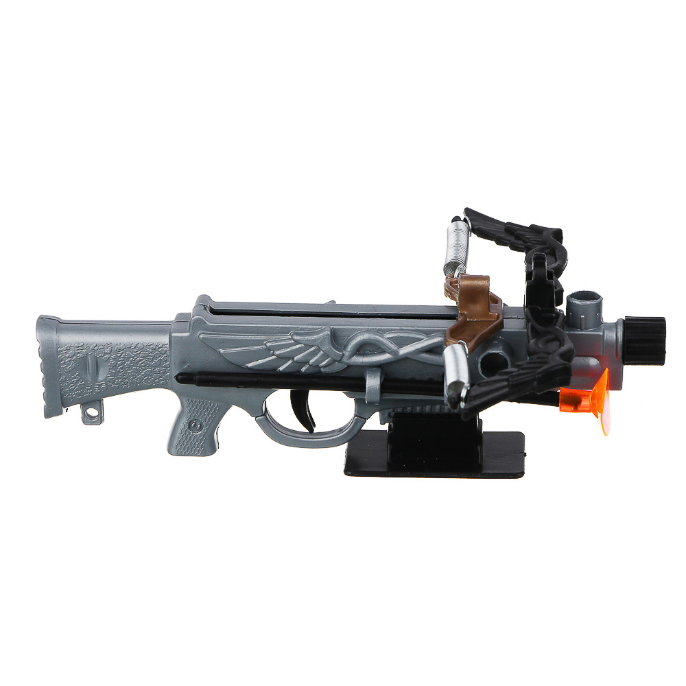 ИГРОЛЕНД Мини-арбалет на пружинах "Точный выстрел", 2 стрелы с присосками, PP, 14х5х18 см, 2 диз, арт.№ 261-769