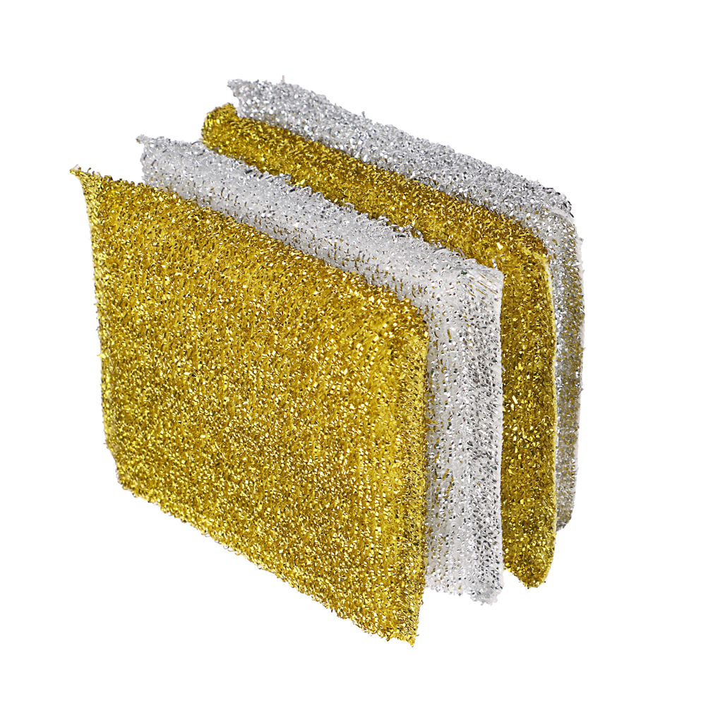 Губки для мытья посуды тм VETTA, 4 шт, 8х12см, 2 цвета, арт.№ 441-200