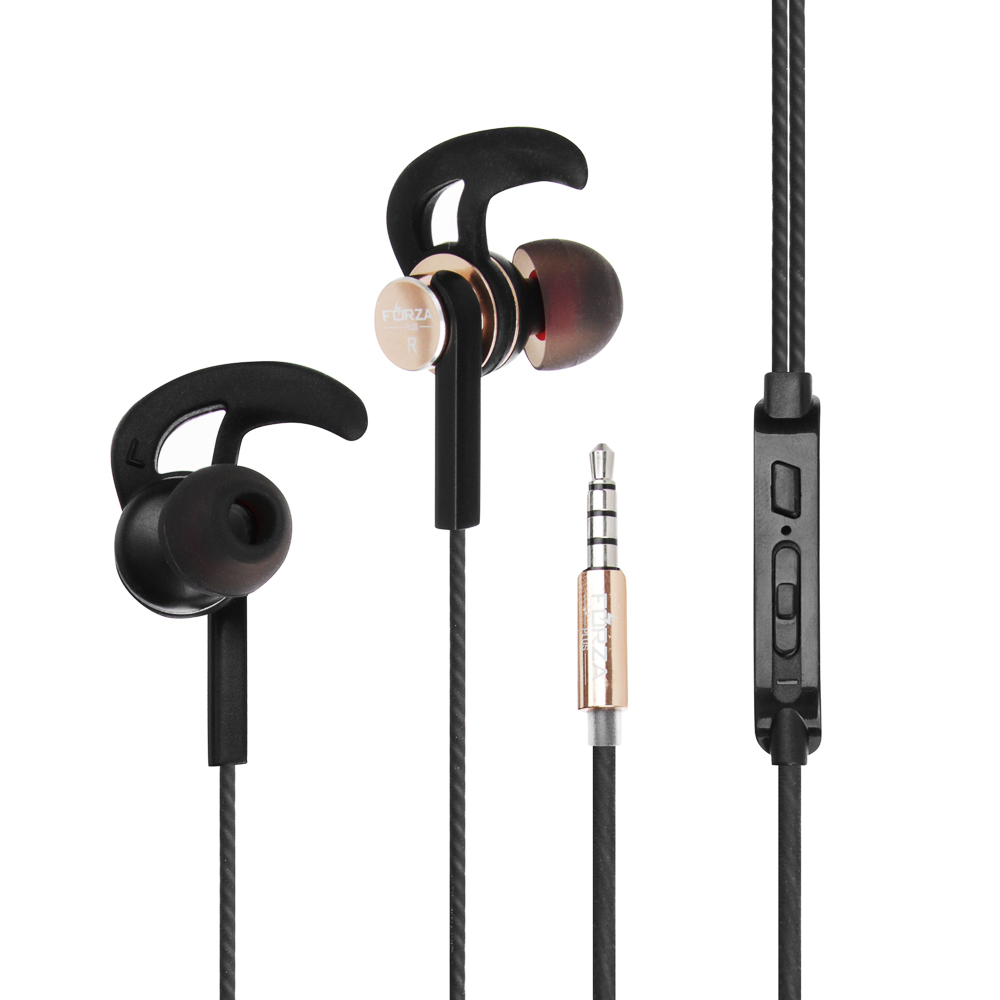 Наушники проводные внутриканальные Flat FORZA, гарнитура, доп.насадки, коробка картон, арт.№ 410-011