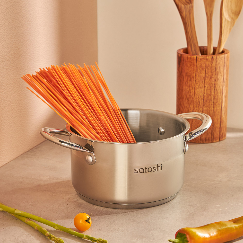 SATOSHI Асти Кастрюля 16х9,5см. 1,9л. со стекл. крышкой, индукция, арт.№ 822-001