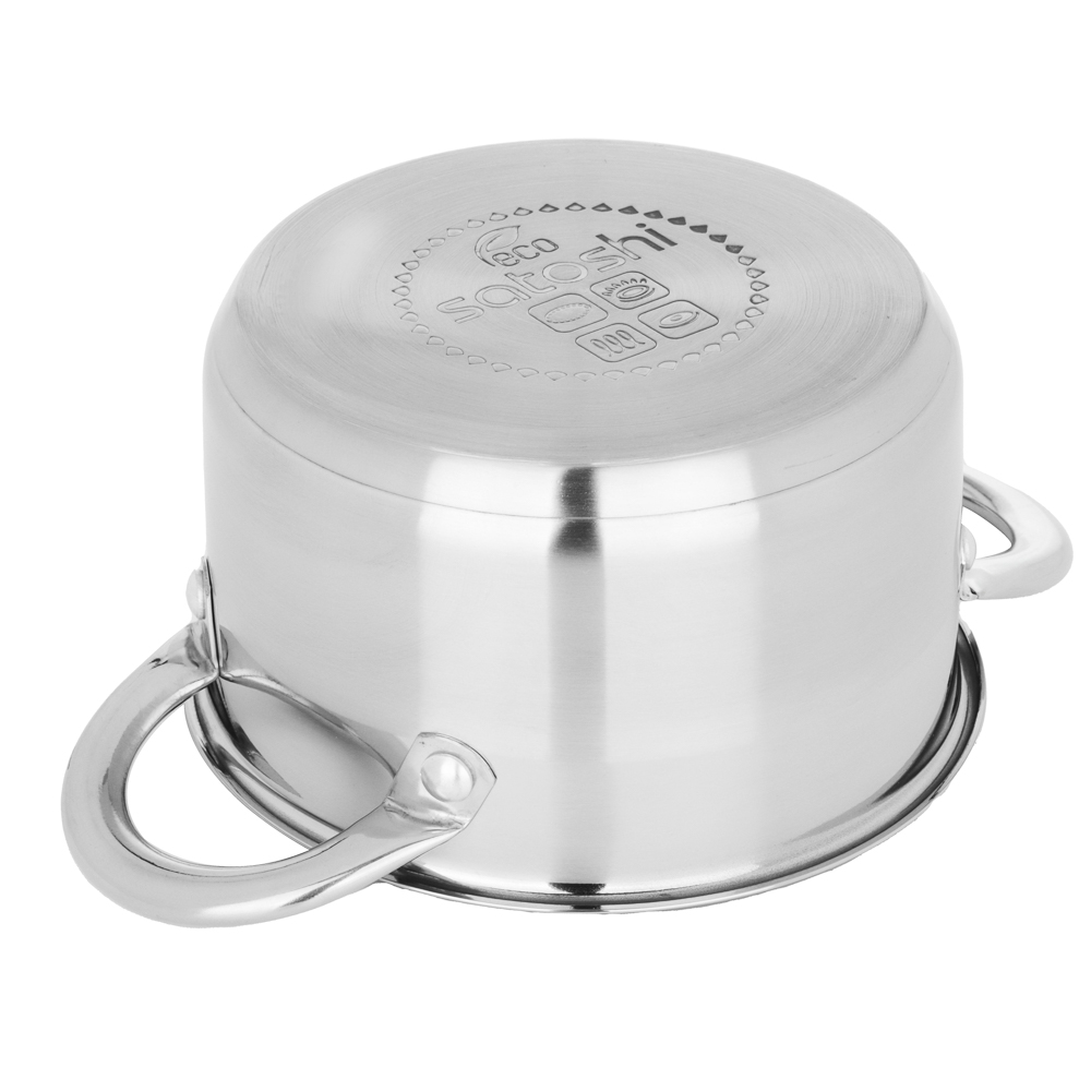 SATOSHI Асти Кастрюля 18х10,5см. 2,6л. со стекл. крышкой, индукция, арт.№ 822-002