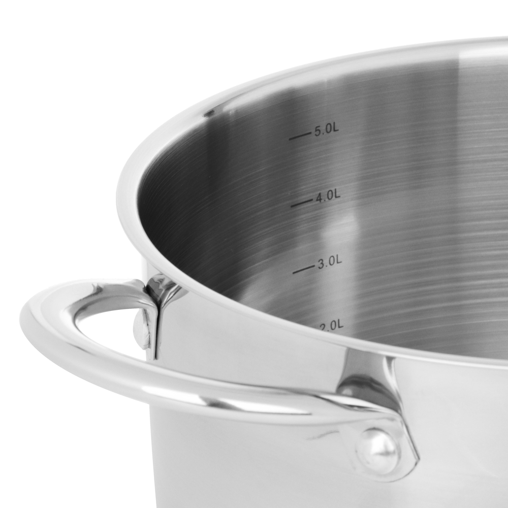 SATOSHI Асти Кастрюля 24х13,5см. 6,1л. со стекл. крышкой, индукция, арт.№ 822-004