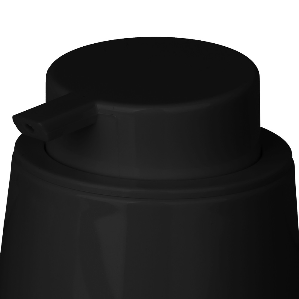 Vetta Дозатор для жидкого мыла, пластик, 350 мл, 13x9,5x9,5 см, черный, арт.№ 478-267