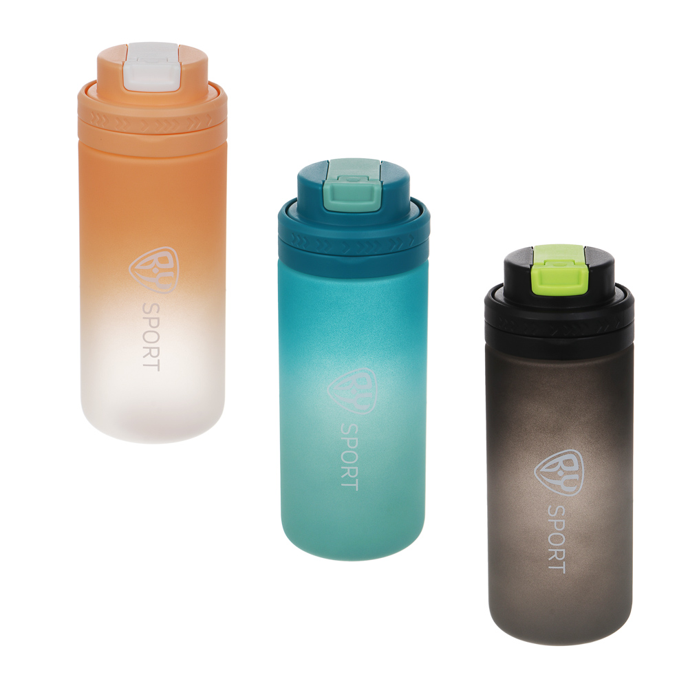 Бутылка для воды тм BY SPORT, 620мл, 20х7,5см, PC, PP, 3 цвета, арт.№ 088-144