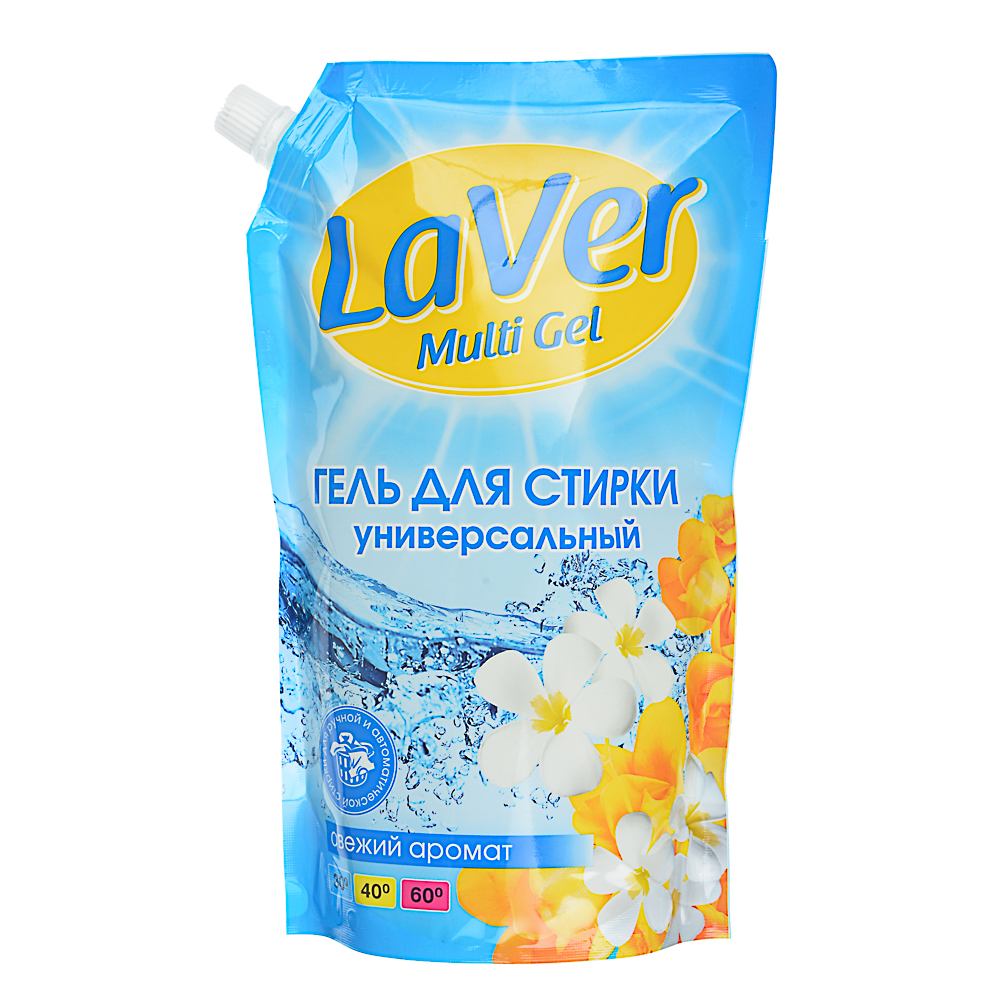 Средство для стирки жидкое LaVer универсальное дой-пак, 1 л, арт.№ 958-110