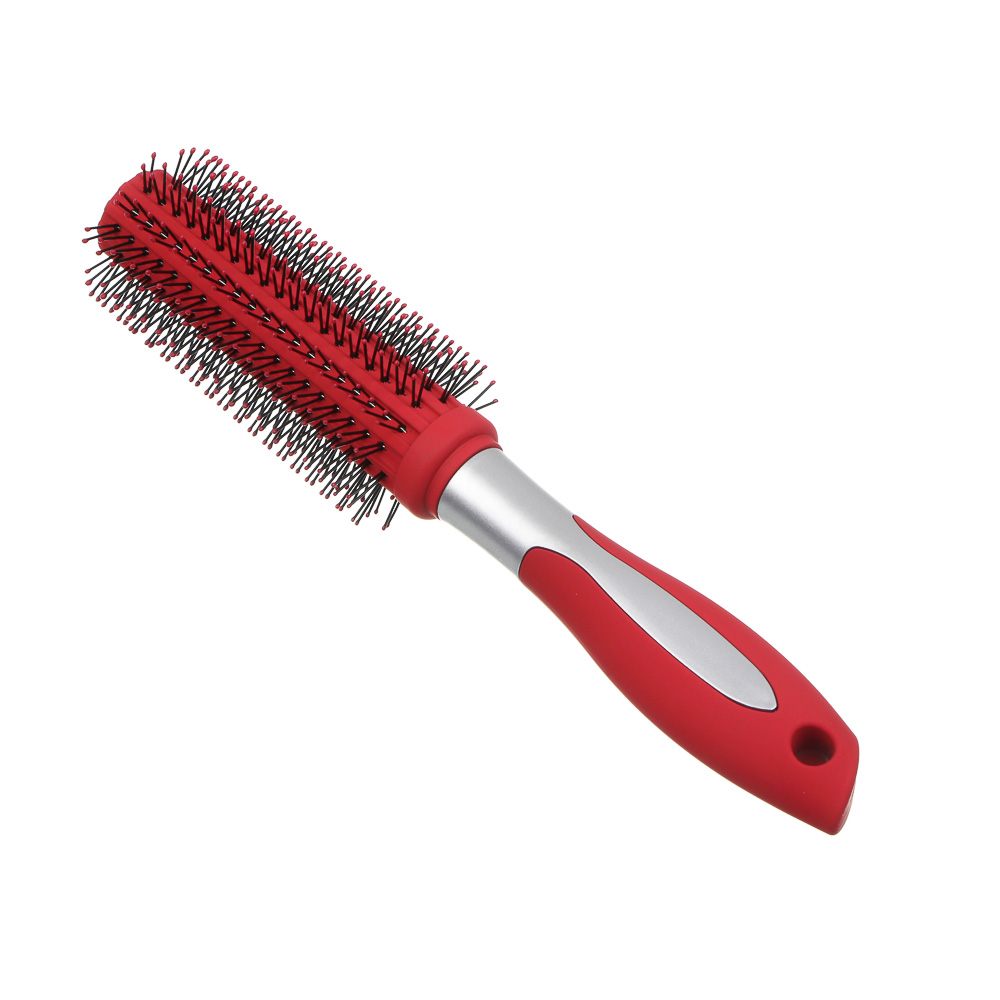 ЮНИLOOK Расческа-брашинг, пластик, силикон, 23,5см, 2 цвета, арт.№ 356-250