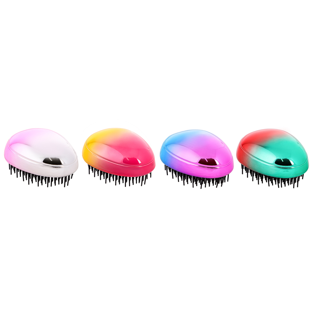 Расческа массажная тм ЮНИLOOK, пластик, 8,5х6,5см, 3-4 цвета, арт.№ 356-794