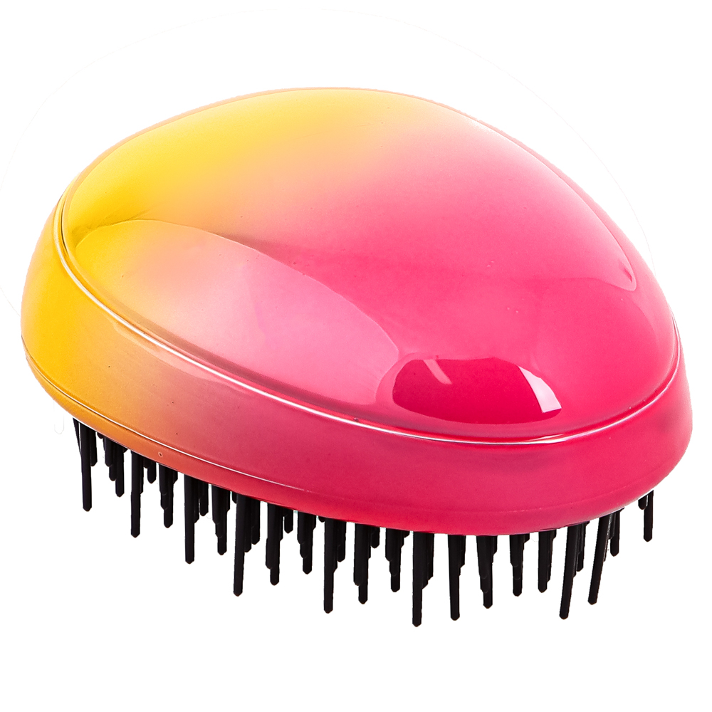 Расческа массажная тм ЮНИLOOK, пластик, 8,5х6,5см, 3-4 цвета, арт.№ 356-794