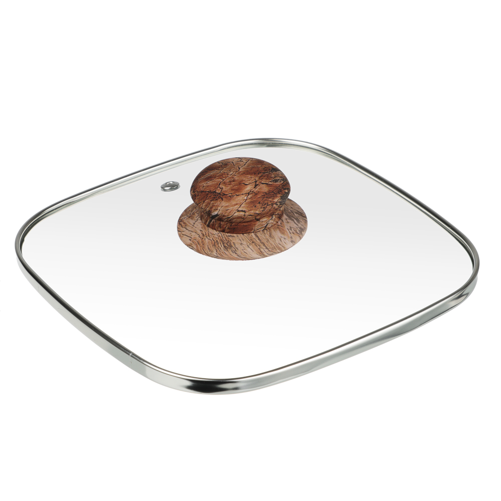 SATOSHI Карнуа Сковорода литая с крышкой, 4 секции, 18см, антипригарное покрытие мрамор, индукция, арт.№ 846-721