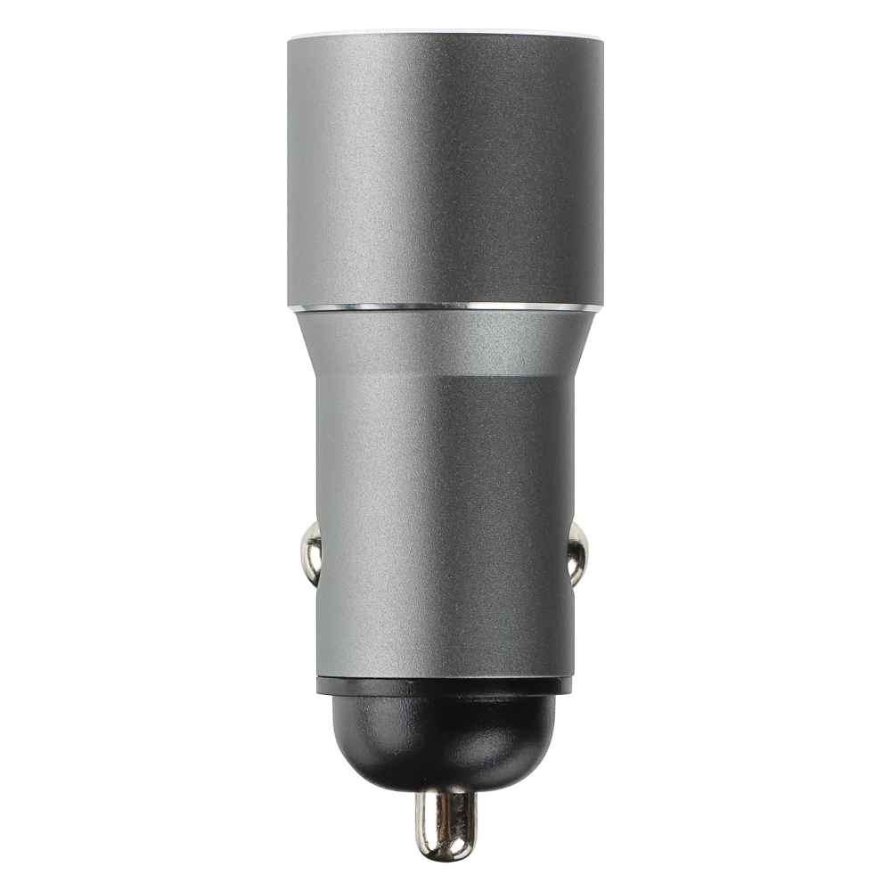 ЕРМАК Зарядное устройство в авто, USB QC3.0+PD, 5V-3A, 9V-3A, 12V-2,5A, металл, арт.№ 738-027