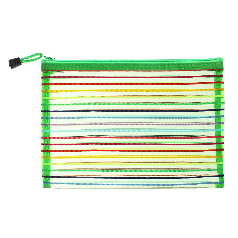 Конверт универсальный тм ЮL "Мультиколор" ф А4 на молнии 33,5х24см, полиэстер сетка, 6 цветов, арт.№ 310-342