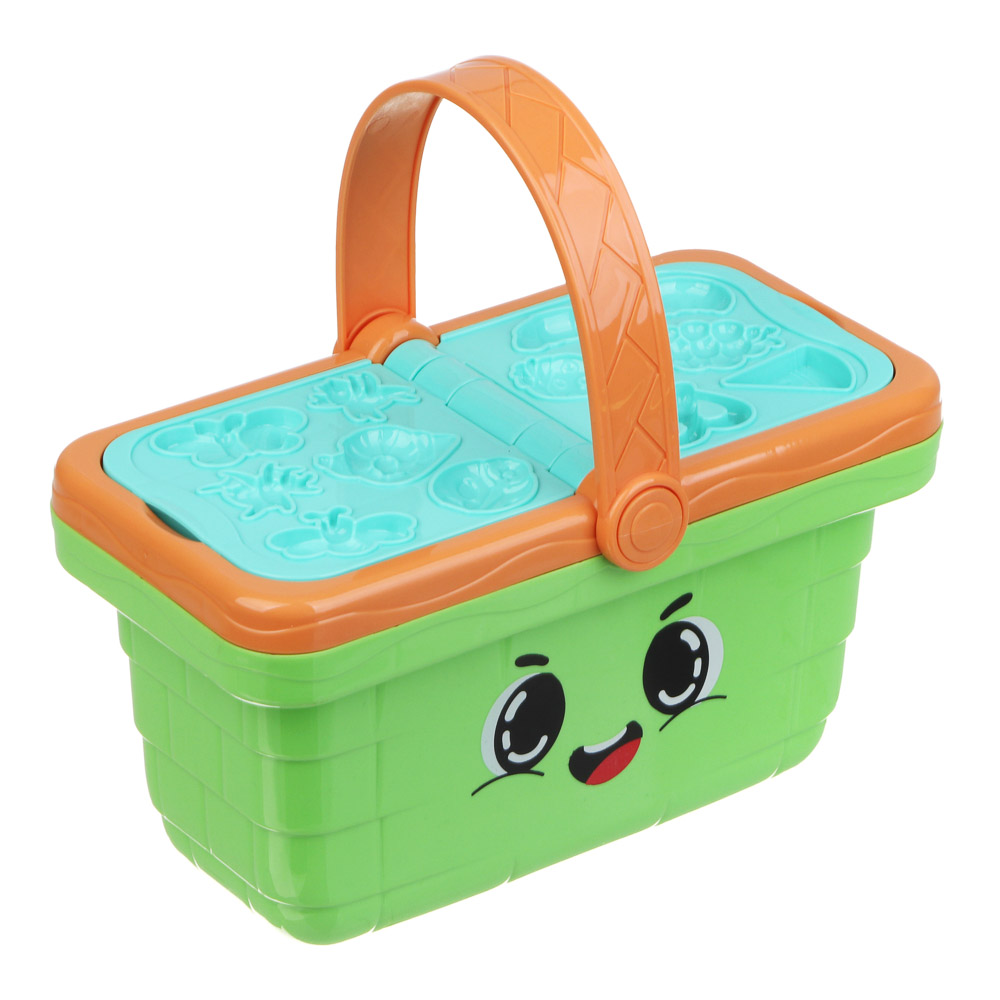 ХОББИХИТ Набор для лепки "Корзина с фруктами", тесто, пластик, 20х11х20см, арт.№ 289-182