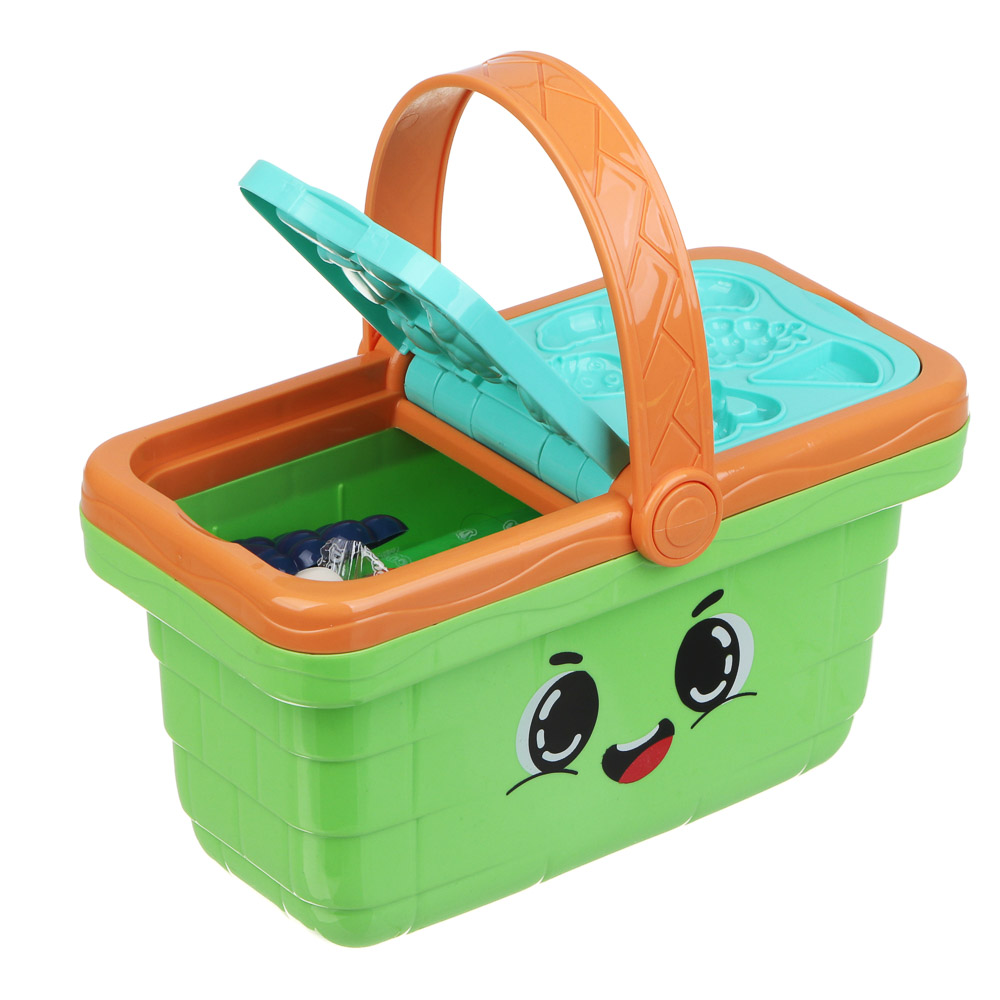 ХОББИХИТ Набор для лепки "Корзина с фруктами", тесто, пластик, 20х11х20см, арт.№ 289-182