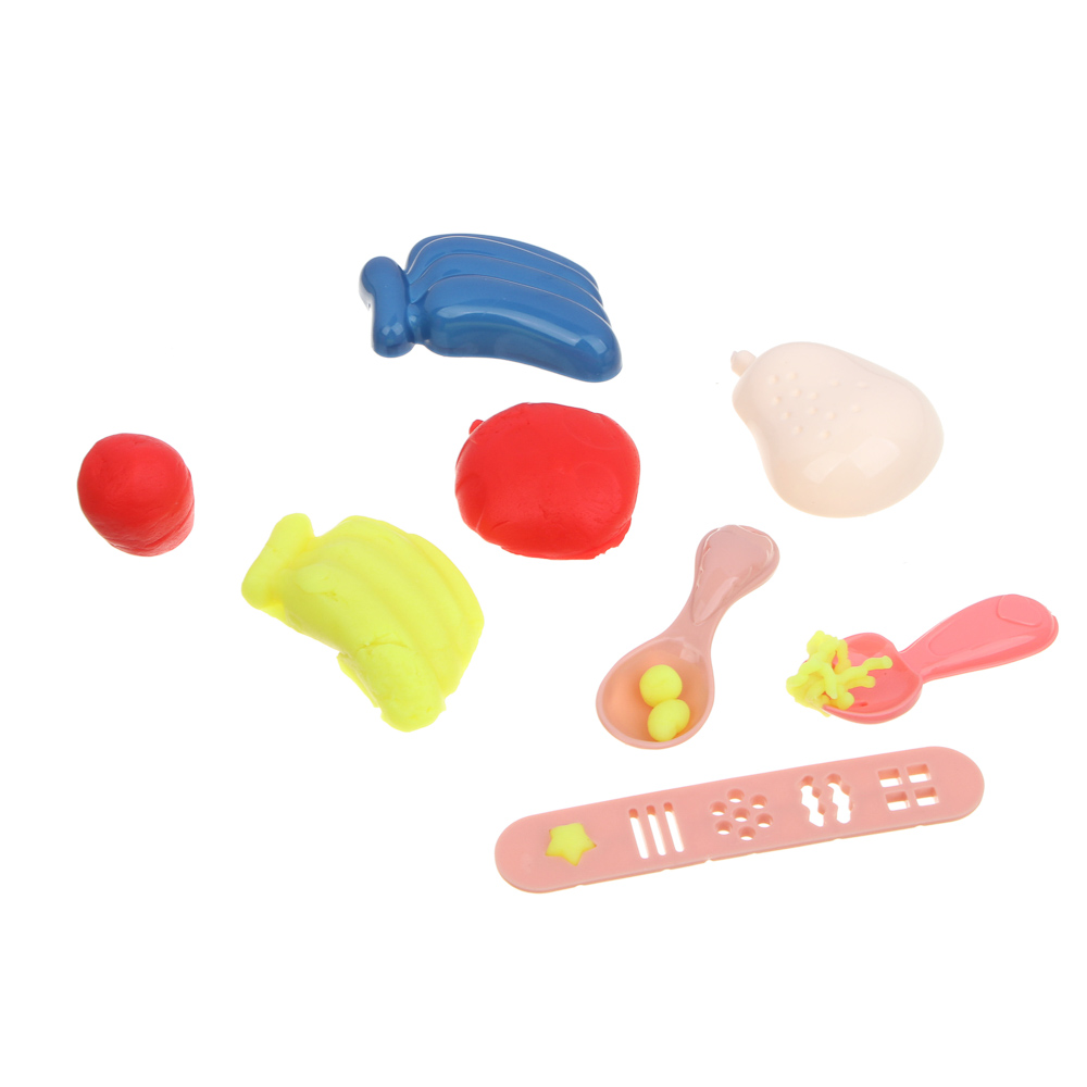 ХОББИХИТ Набор для лепки "Корзина с фруктами", тесто, пластик, 20х11х20см, арт.№ 289-182