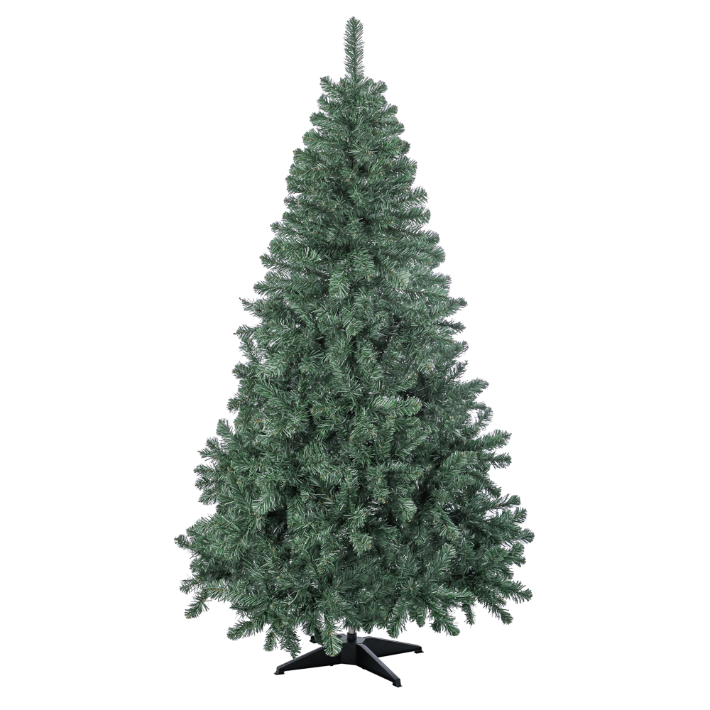 Ель искусственная "с инеем" 180 см, 611 веток, ПВХ, арт.№ 385-443