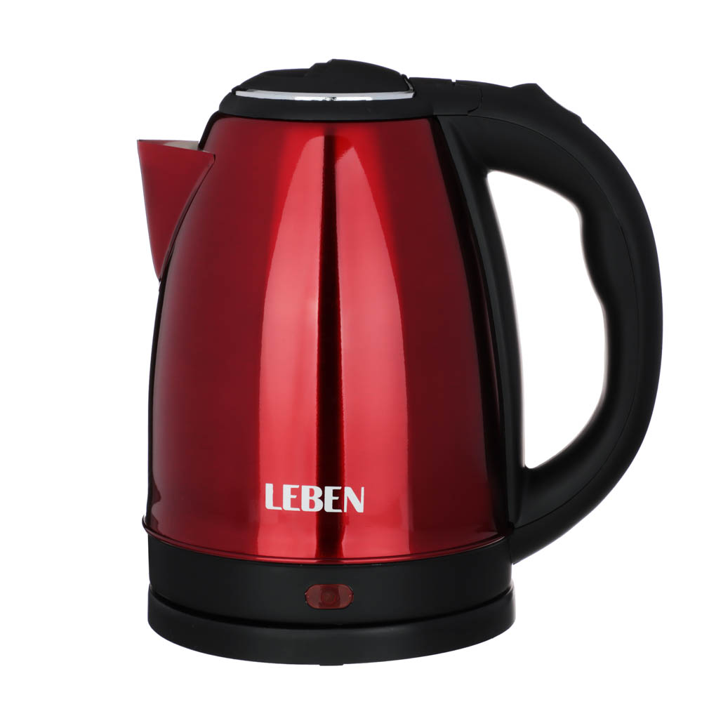 LEBEN Чайник электрический 1,8л, 1500Вт, нерж. сталь, 4 цвета, арт.№ 291-071