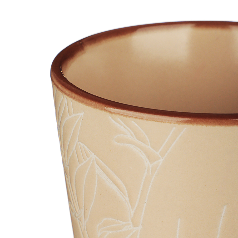 MILLIMI Листья Кружка, 320мл, керамика, бежевый, арт.№ 824-051