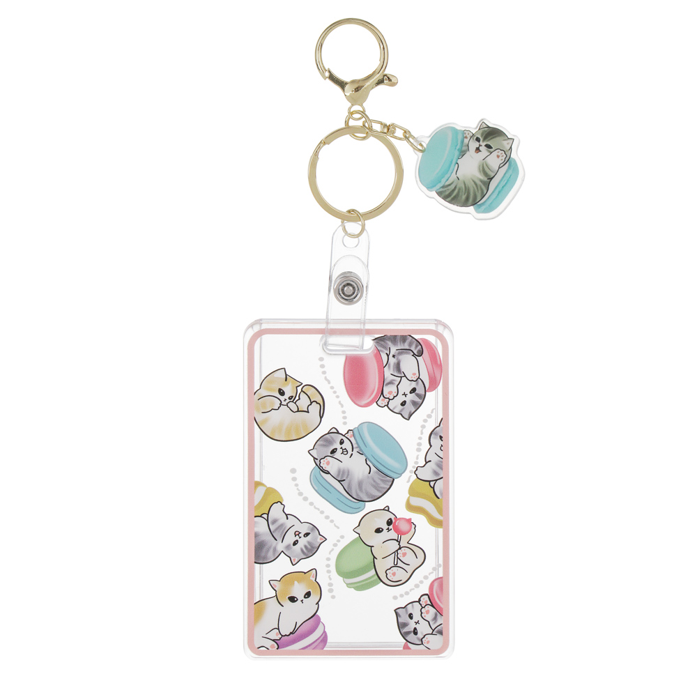 Чехол брелок для пропуска тм ЮL Lovely Kitten с шармом, пластик, металл, 10,5х6,5см, 4 дизайна, арт.№ 334-153