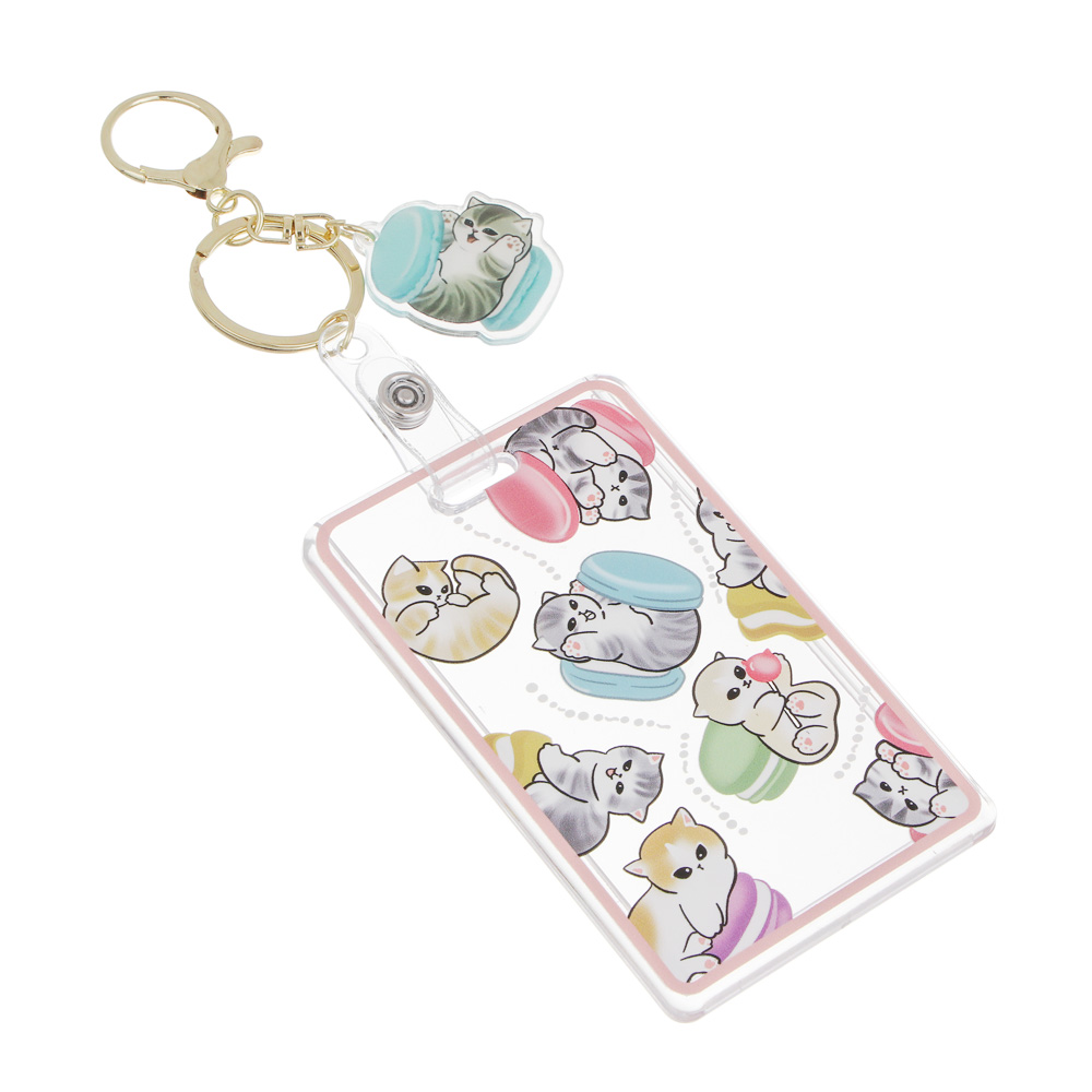 Чехол брелок для пропуска тм ЮL Lovely Kitten с шармом, пластик, металл, 10,5х6,5см, 4 дизайна, арт.№ 334-153