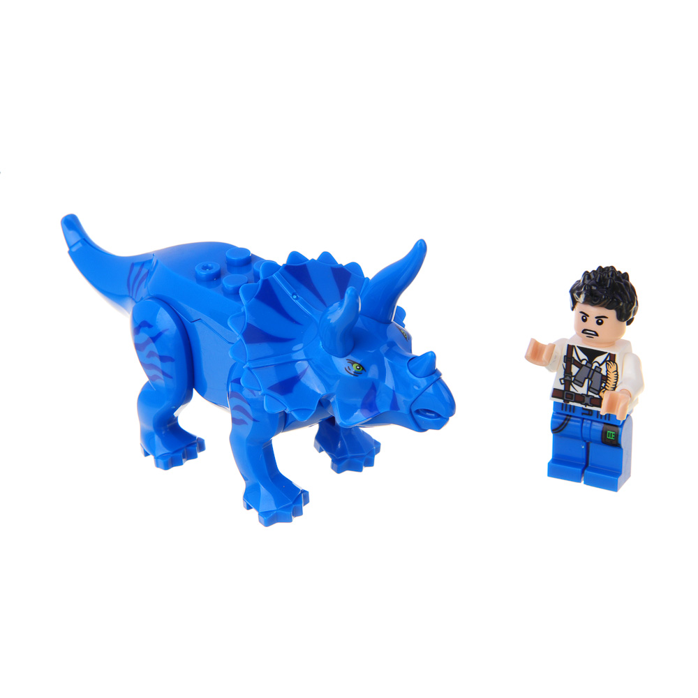 ИГРОЛЕНД Конструктор Атолл Динозавров, ABS, дет. 39-54, 10х7х4 см, 4 дизайна, арт.№ 265-620