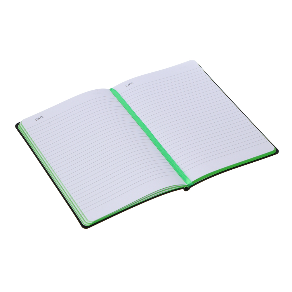 Бизнес - блокнот "НЕОН" А5, 192 стр., гибкая обл., иск.кожа "софт тач", цветной срез, 2 дизайна, арт.№ 572-205