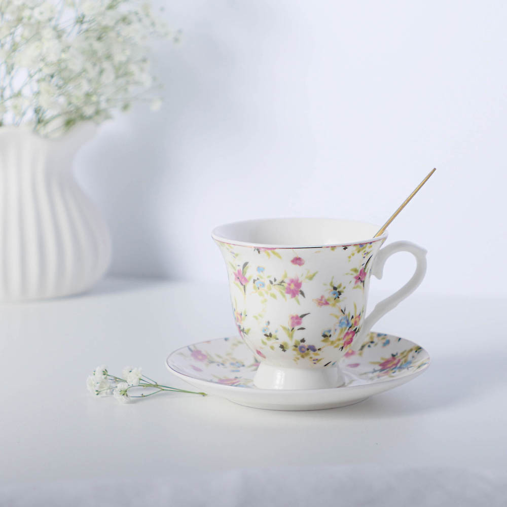 MILLIMI Полевые цветы Набор чайный 4 пр., 220мл, 14см, фарфор, арт.№ 802-407