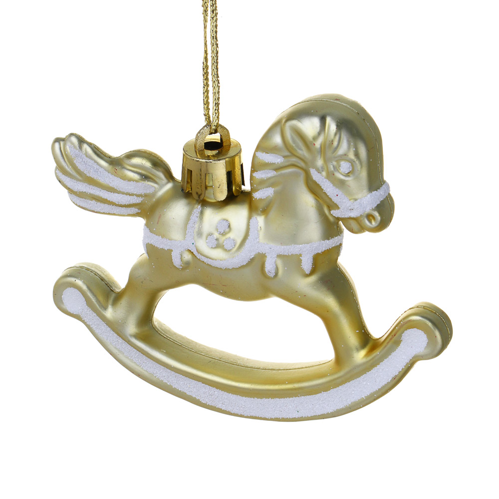 СНОУ БУМ Набор декоративных украшений "Лошадки" 2шт, 8,3х2х6,8см, пластик, 3 цвета, арт.2, арт.№ 397-384