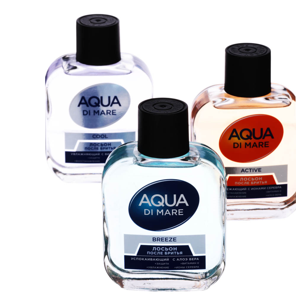 Лосьон после бритья AQUA DI MARE, Cool/Active/Breeze, 90мл, арт.№ 947-018